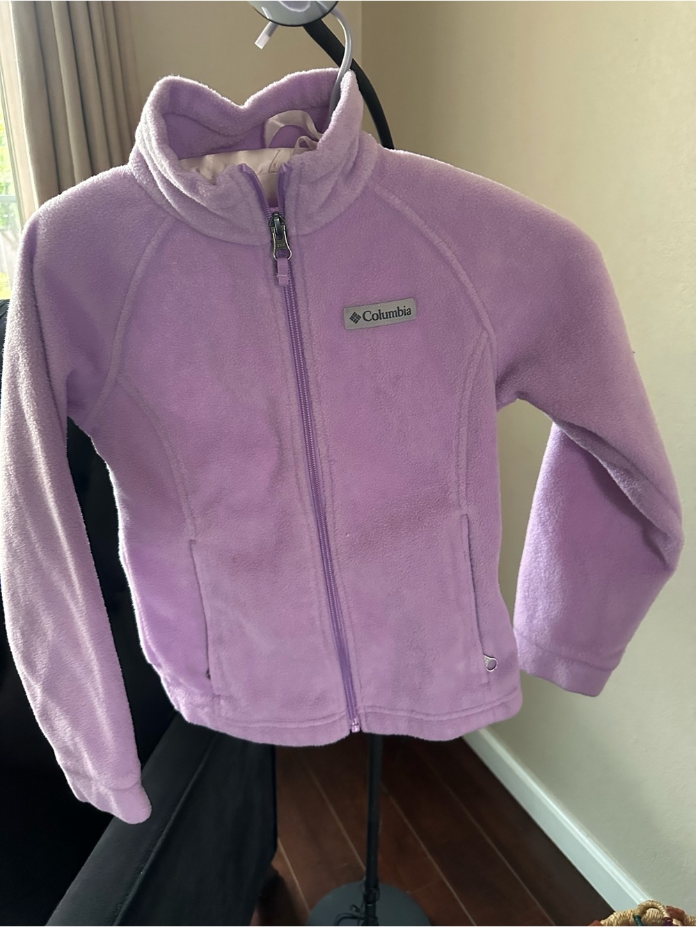 Columbia Girls' Light Purple Fleece Full-Zip Jacket